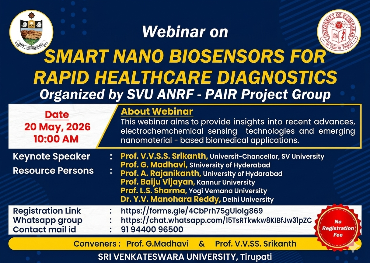Smart Nano Biosensors Webinar Flyer